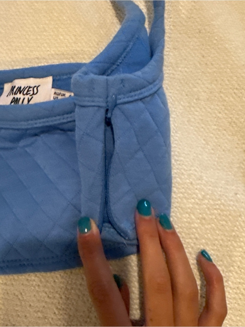 Princess Polly Light Blue Quilted Lounge Set - Picture 6 of 6